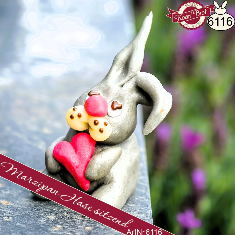 Marzipan Hase sitzend