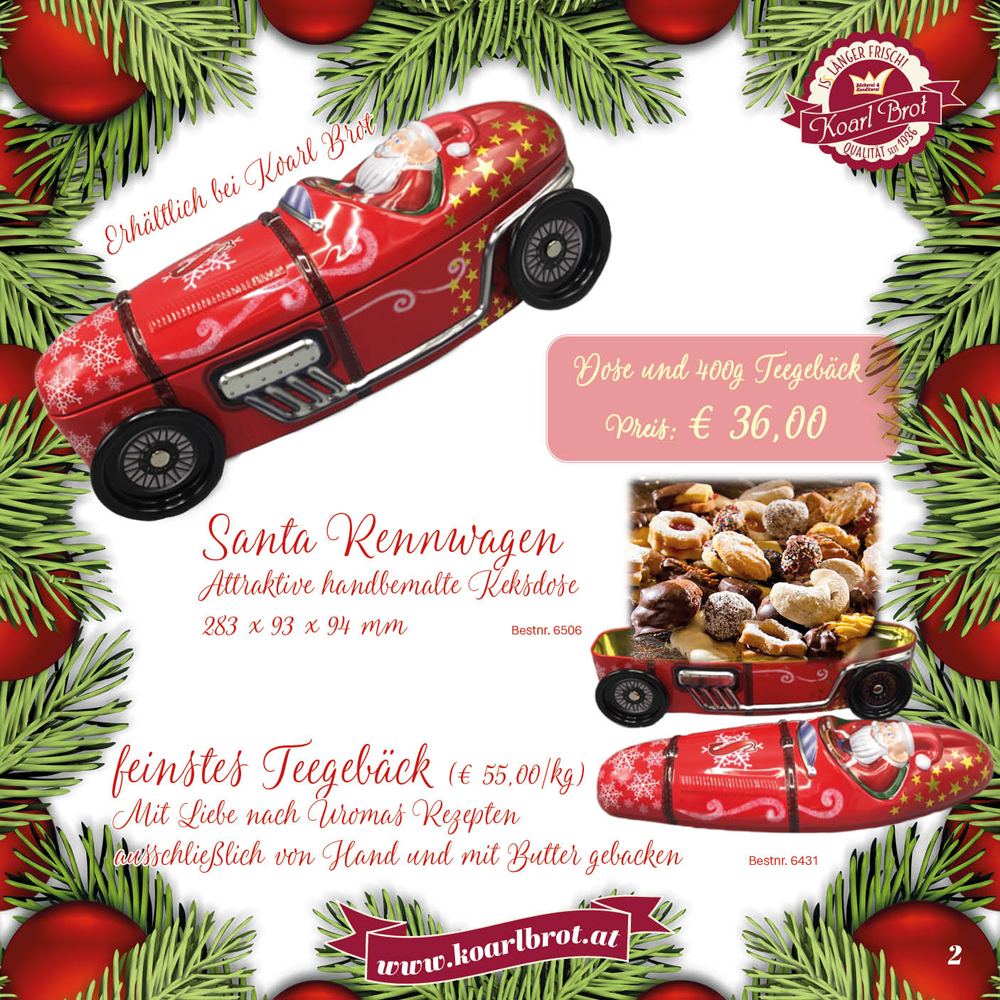 Dose und 400 g Teegebäck - 36,00 €