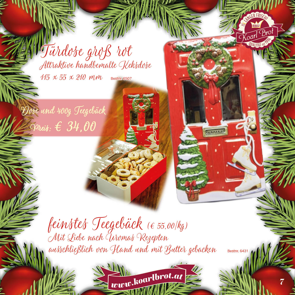 Dose und 400 g Teegebäck - 34,00 €