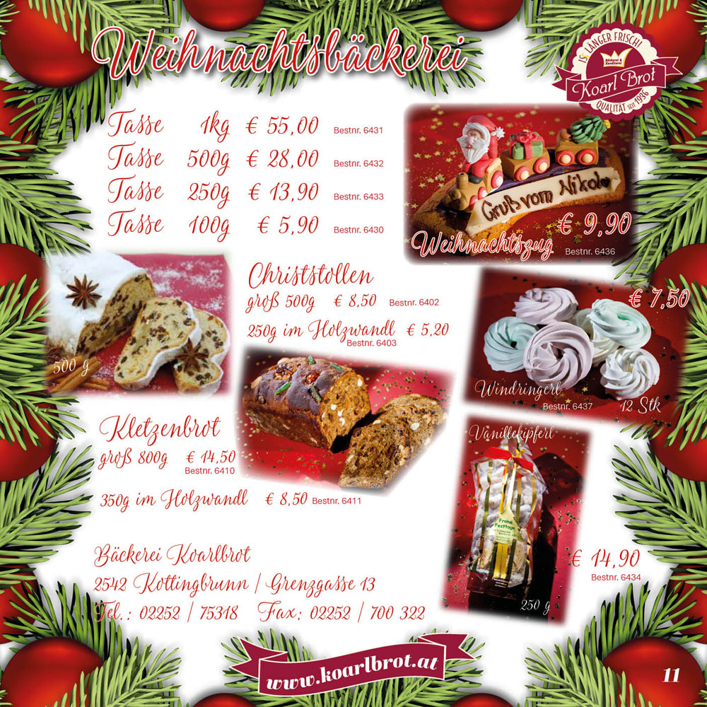 1 kg - 55,00 €, 500 g - 28,00 €, 250 g - 13,90 €, 100 g - 5,90 €